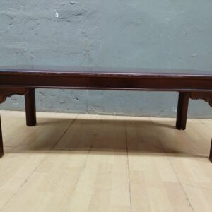 Brown Low / Coffee Table with Visible Surface Scratches — 112 x 56 x 40 cm