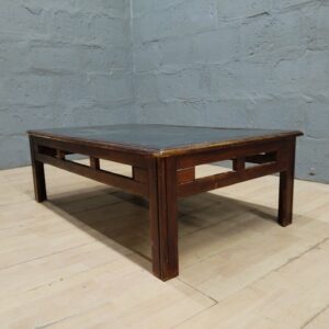 Low Rectangular Coffee Table with Tiled Top, 120 x 74 x 40 cm