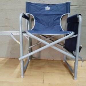 Camp Master Folding Camping Chair with Attached Side Table & Rear Pouch