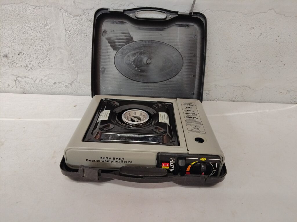Bush Baby Portable Single-Burner Butane Camping Stove in Hard Carry Case