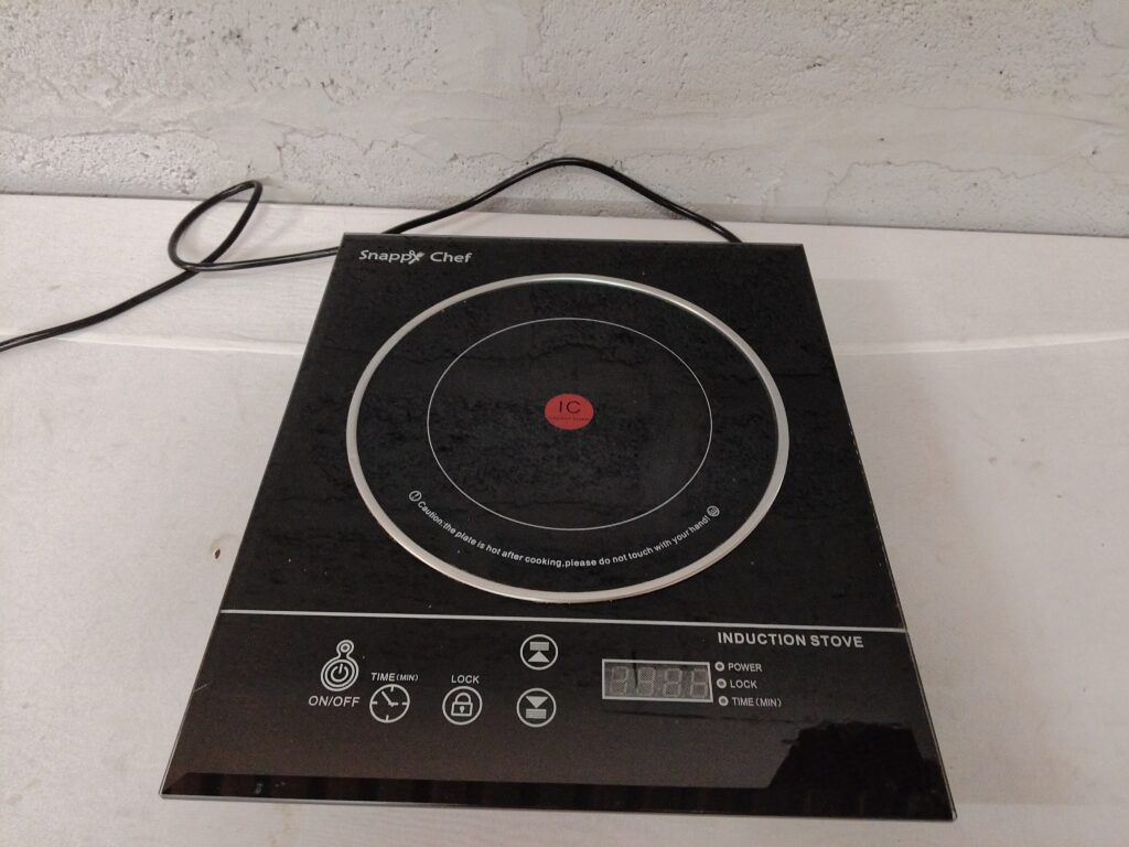 Snappy Chef Single-Burner Induction Cooker (ZC-6C1) — Black Glass Top