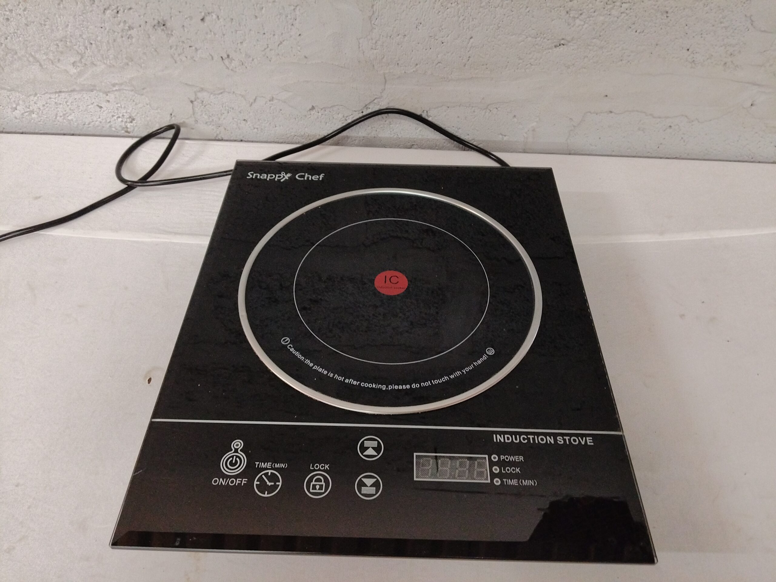 Snappy Chef Single-Burner Induction Cooker (ZC-6C1) — Black Glass Top