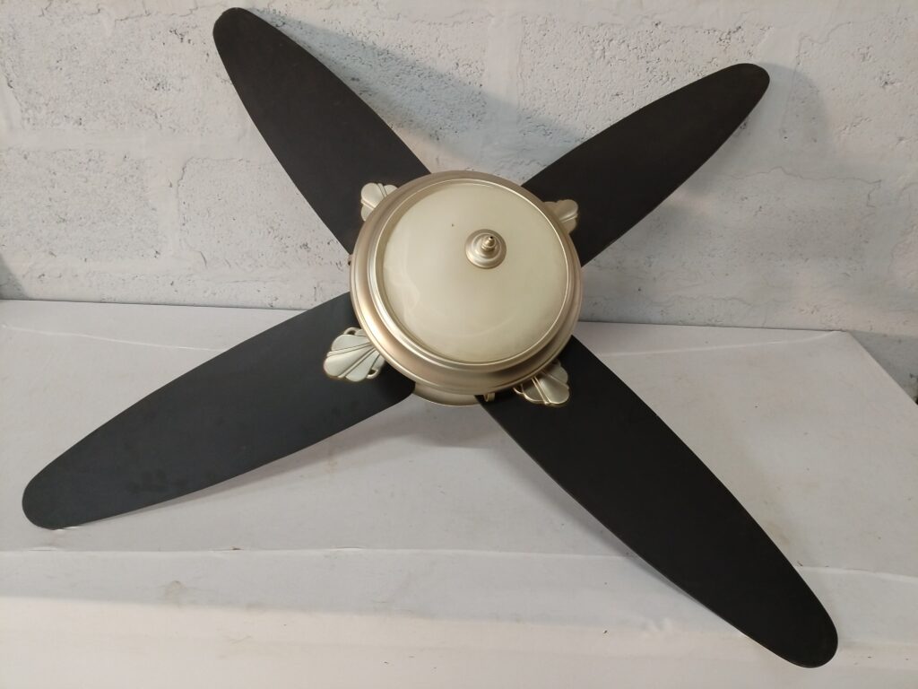 Ceiling Fan with Light and Controller — Single Unit, Good Cosmetic Condition