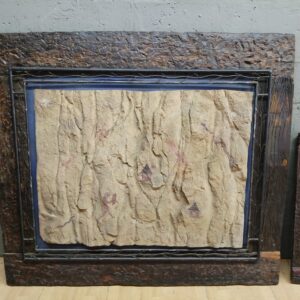 Set of 3 Framed Rock Art Panels — Decorative Wall Panels with Wooden Frames