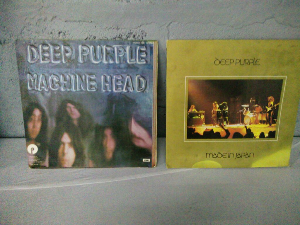 Pair of Deep Purple Vinyl LPs — Machine Head & Made In Japan (2 LPs, sleeves)