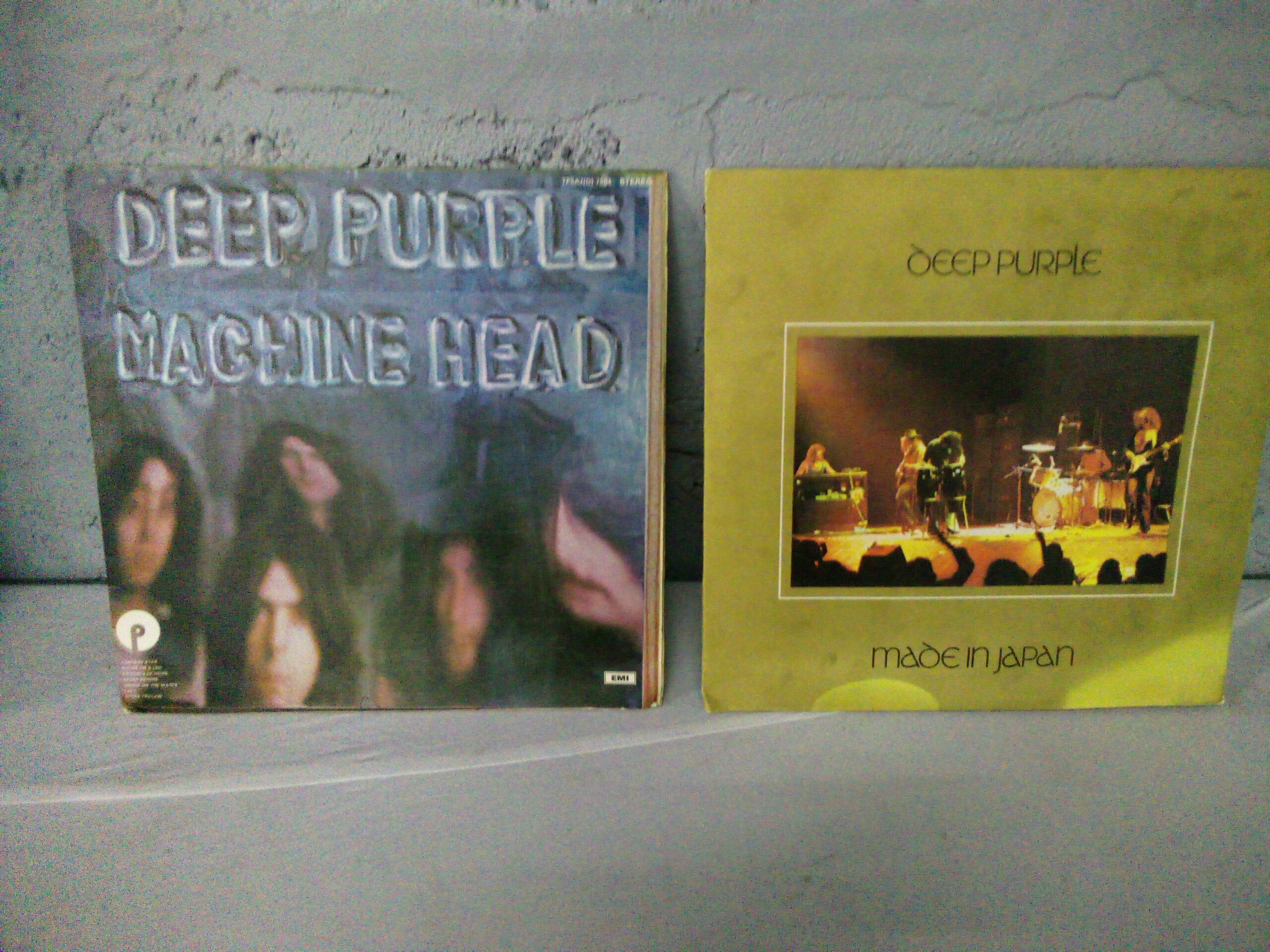 Pair of Deep Purple Vinyl LPs — Machine Head & Made In Japan (2 LPs, sleeves)