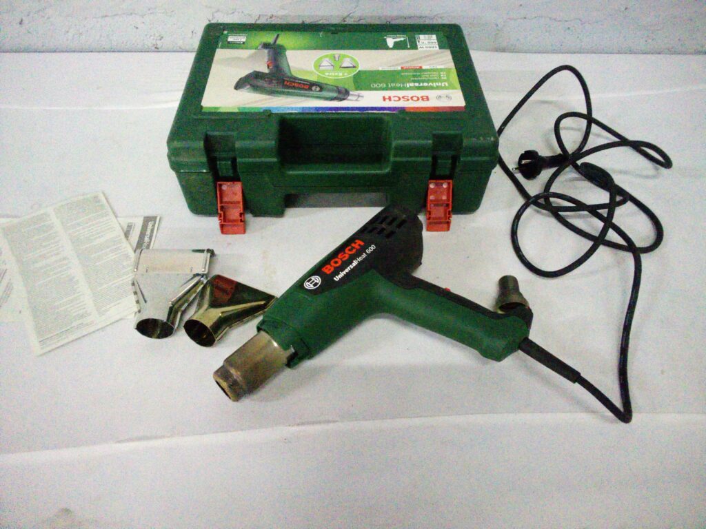 Bosch Heat Gun with Case, Two Nozzles & Manual
