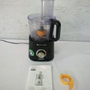 Philips HR7520 Food Processor with Bowl, Lid, Manual & Accessory