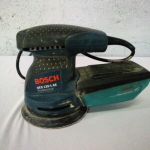 Bosch GEX 125-1 AE Handheld Orbital Sander – Used, Dust Box & Disc Attached