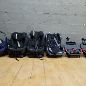 Bulk Lot of 4 Used Child Car Seats (Hauck, Nania) & 2 Bases – Untested, Spares/Repairs
