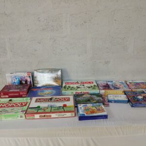 Bulk Lot of 15 Board Games, Puzzles & Activity Sets – Monopoly, Trivial Pursuit, Rummikub & More (Some Incomplete)