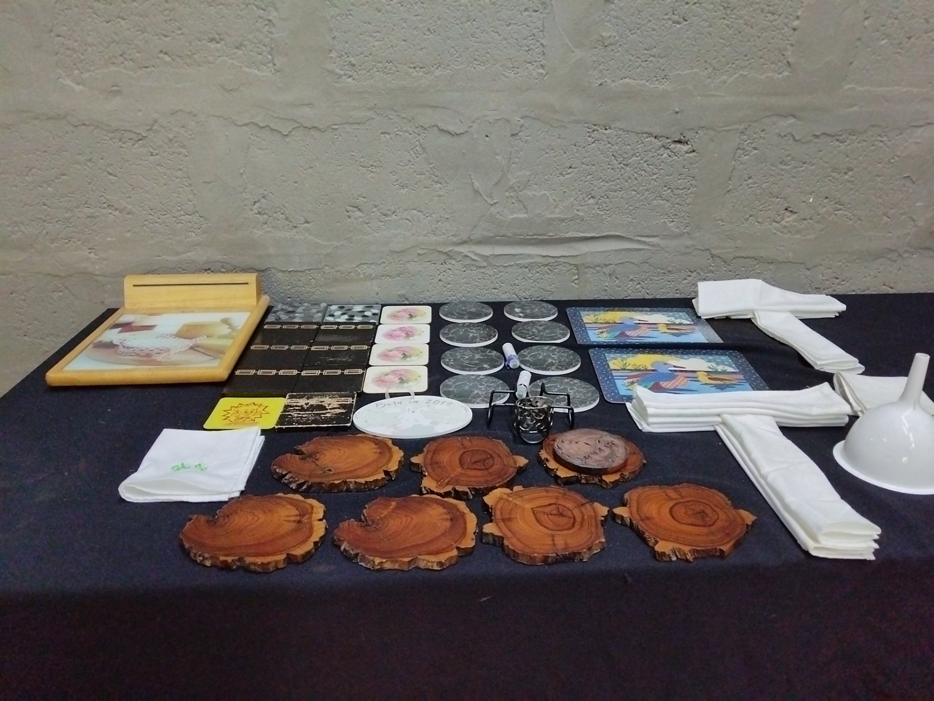 Bulk Lot of 28 Assorted Kitchen & Dining Accessories – Placemats, Coasters, Napkins, Funnel & More