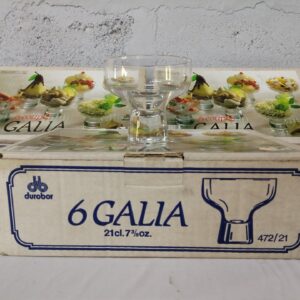 Durobor Galia Glass Dessert/Serving Coupes – 3 Boxed Sets of 6 (18 Glasses Total)