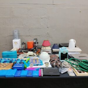 Bulk Lot: 37 Mixed Household, Electronics, Tools & Decor – Spares/Repairs/Salvage