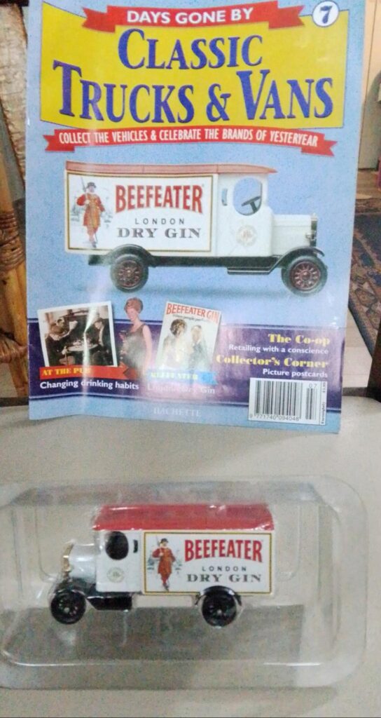 Days Gone By Classic Trucks & Vans No. 7 – Beefeater London Dry Gin Die-Cast Model (Sealed with Magazine)