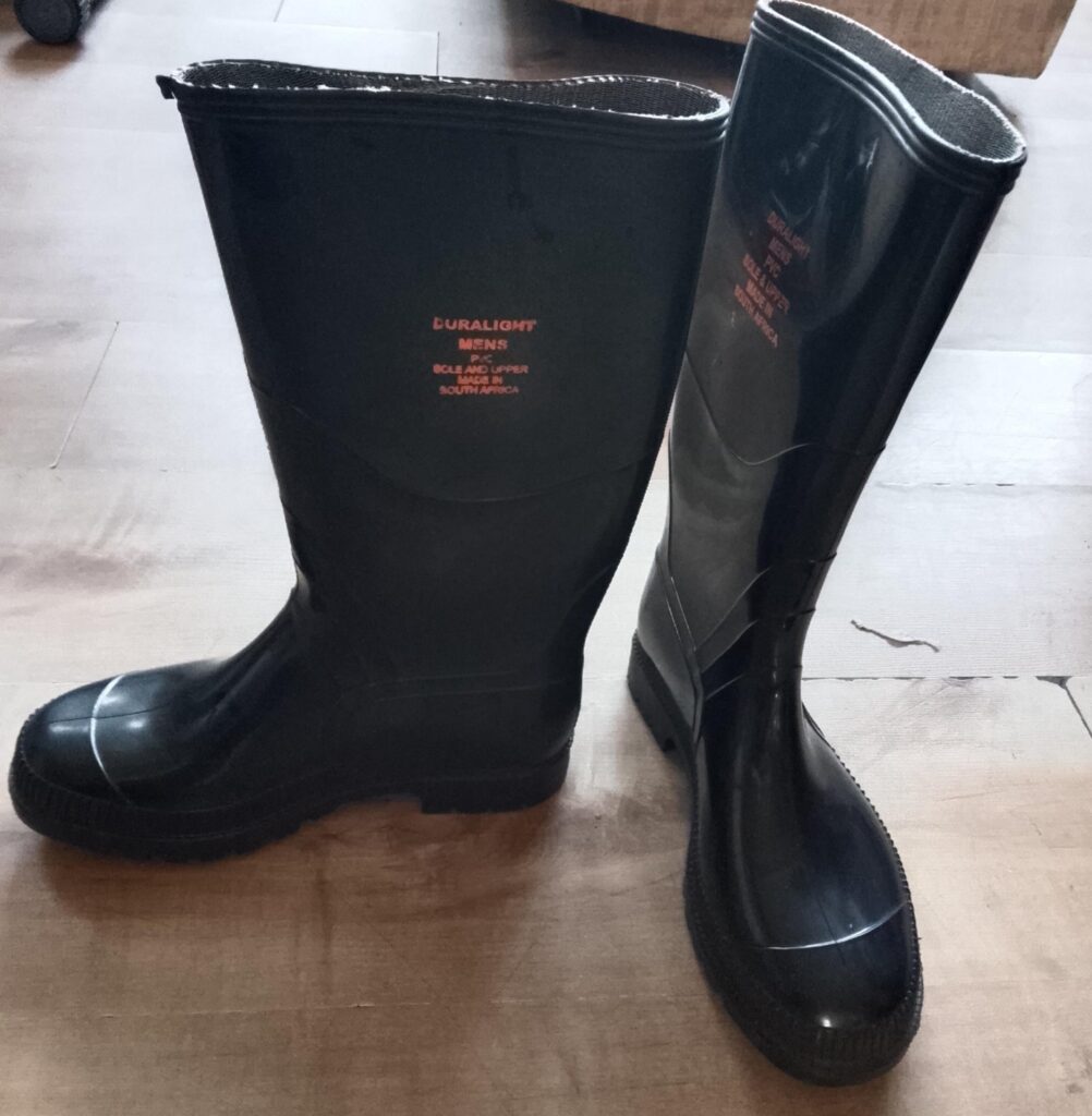 DURALIGHT Mens Rubber Wellington Boots – Size 7, New Never Used Pair