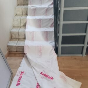 Large Branded Fabric Banner / Runner - 'the SunWalk London' (412 x 216 cm) - Creased, Light Soiling