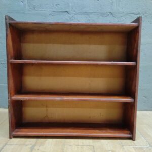 Small Wooden Bookcase / Wall or Freestanding Shelf Unit — 4 Levels, 86 x 90 x 23 cm