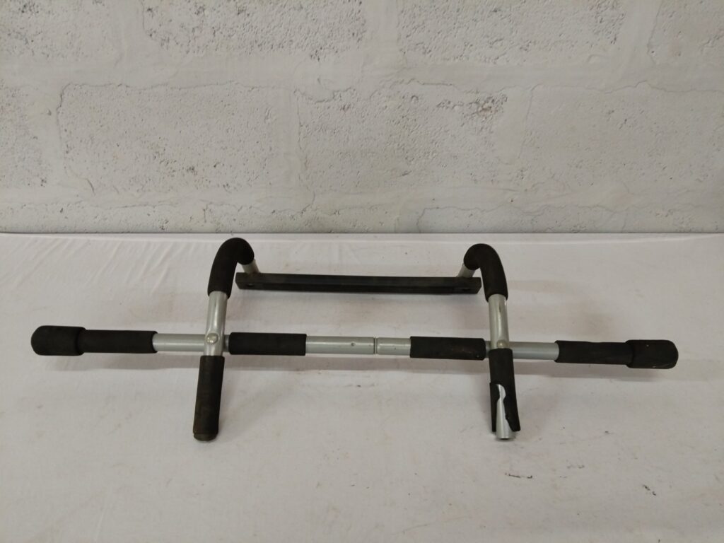 Telescopic Doorway Pull-Up / Chin-Up Bar — Used, Foam Grips Worn (fits ~92 cm)