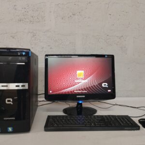 Compaq 500B MT desktop PC with Samsung SyncMaster B1930N 19" monitor, keyboard & mouse - Windows 7 (password set)