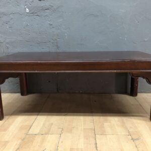 Brown Rectangular Low Coffee Table — 111 x 56 x 42 cm