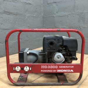Honda HQ3300 Portable Petrol Generator in Tubular Frame (Used)