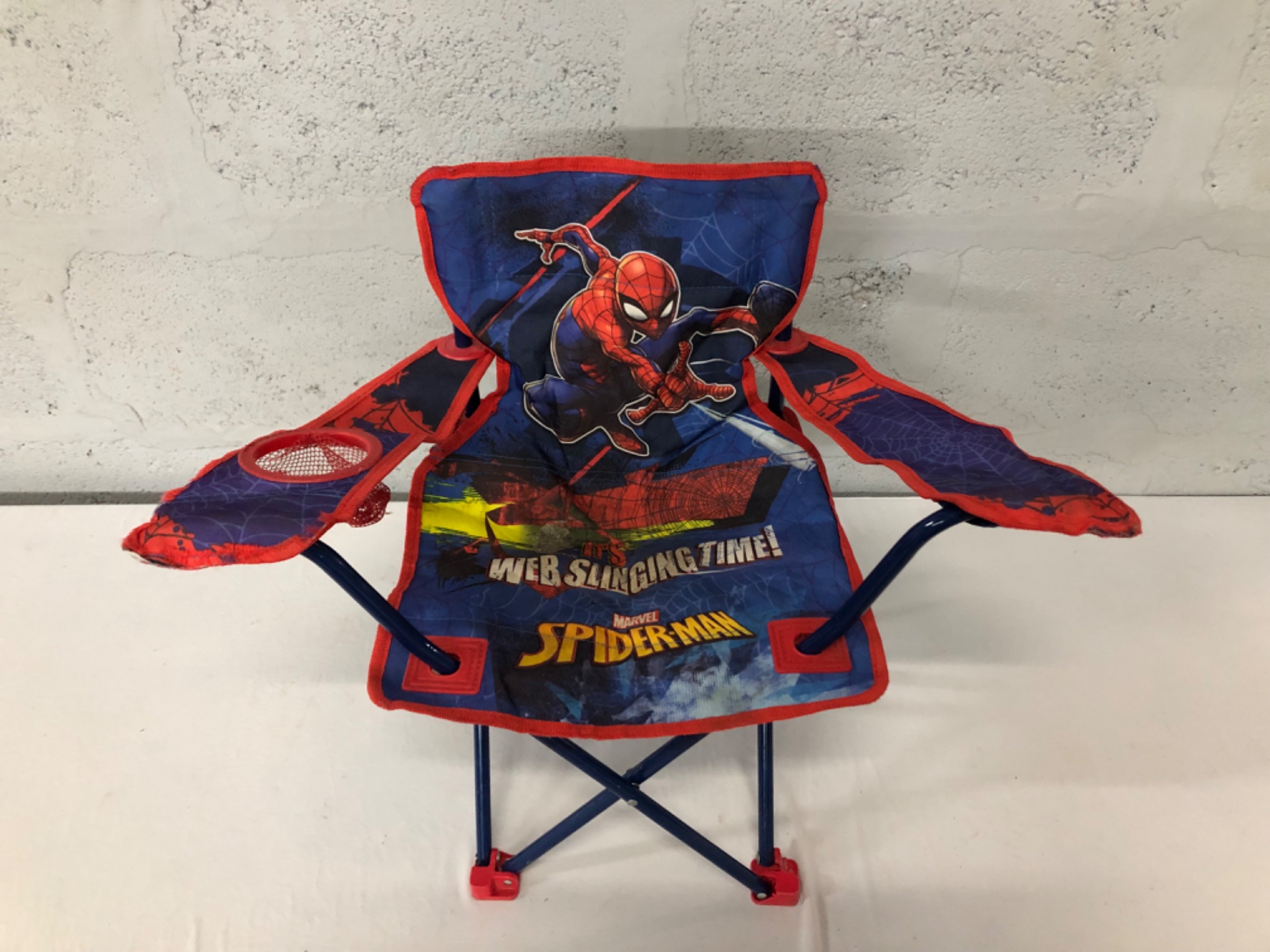 Marvel Spider-Man Kids Folding Camp Chair – Used, With Fraying