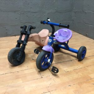 Bulk Lot: Ybike Balance Bike & Happy Rider Club Tricycle – Used, Untested