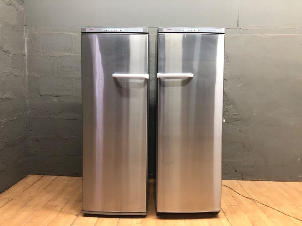 Bosch Intelligent All Refrigerator 39 & Freezer 32 Stainless Steel Pair