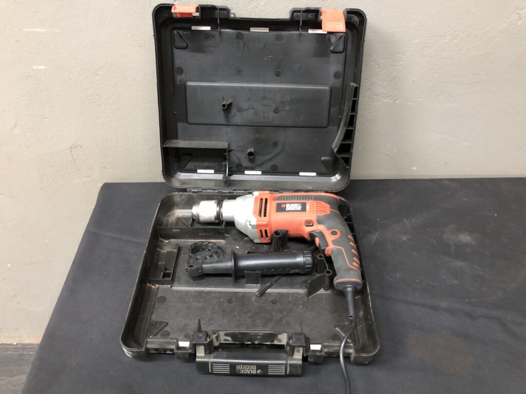Black & Decker KR1001 Corded Drill in Carry Case — Used, With Video