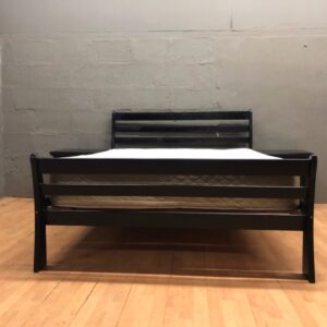 Double Bed Frame with Factory Direct Beds Posture Active Mattress & 2 Bedside Tables (No Screws)