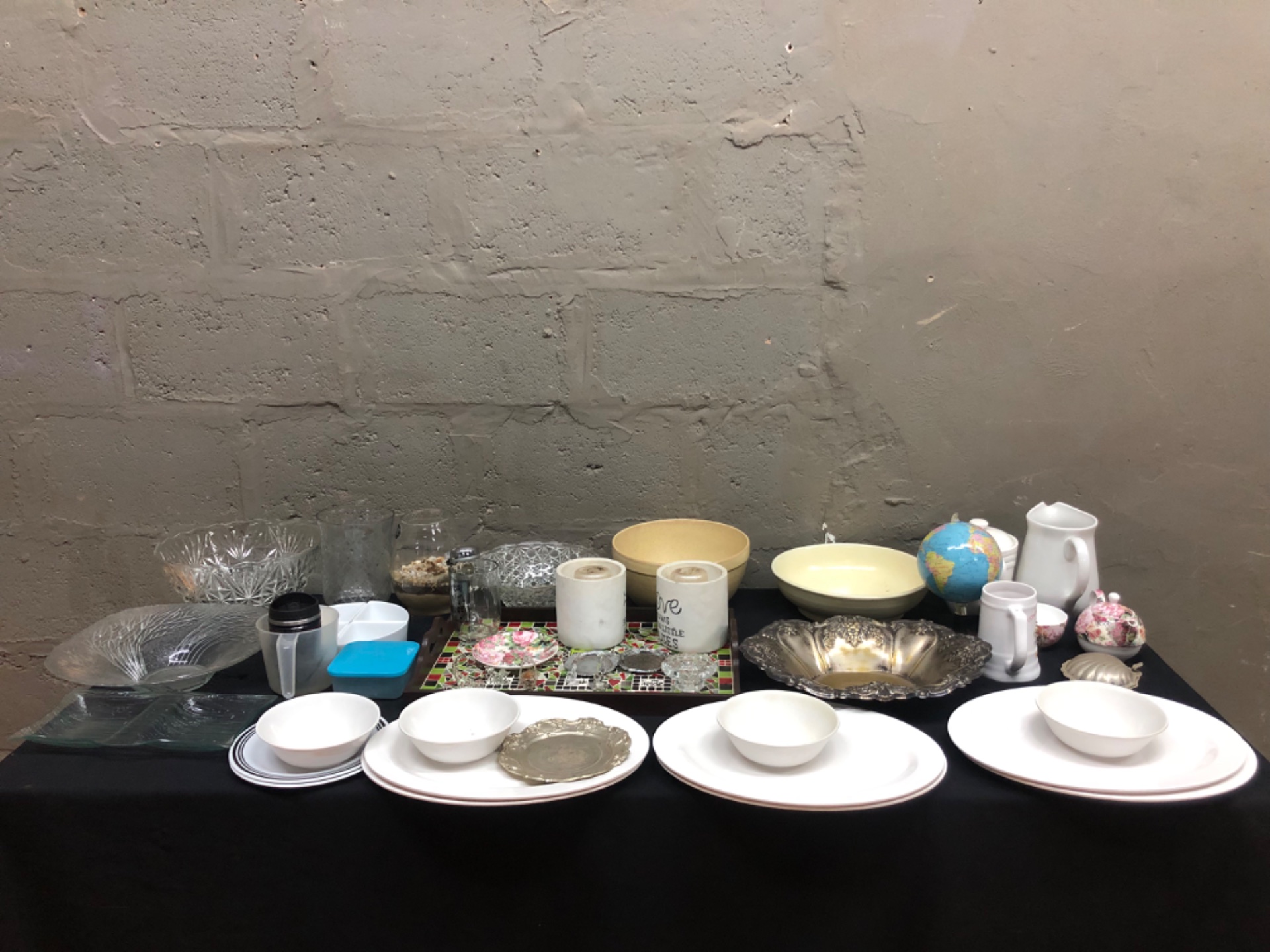 Bulk Lot of 44 Assorted Household & Decorative Items – Glassware, Ceramics, Metalware & More