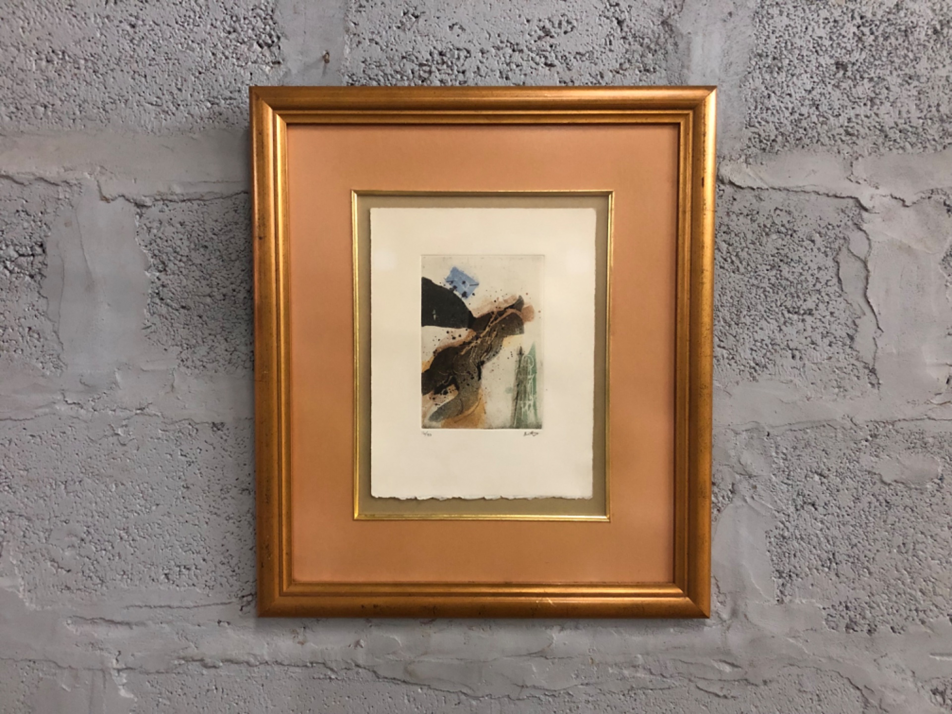 Framed Abstract Limited Edition Print, Signed and Numbered 16/50