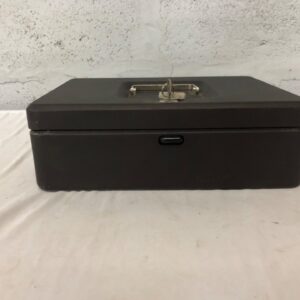 Helix Metal Cash/Security Box with Key – 30x23x10cm