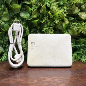WD My Passport Ultra 2TB External Hard Drive (White) — Untested, Cable Included