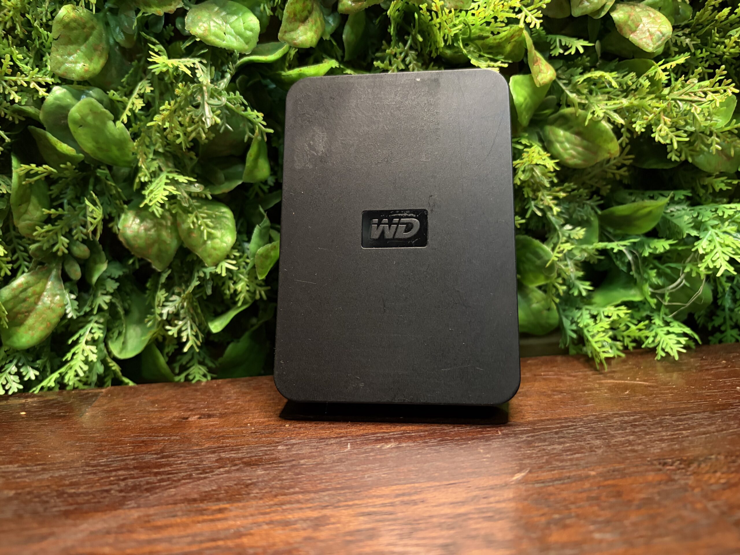 Western Digital Portable External Hard Drive – Black (WD logo visible)