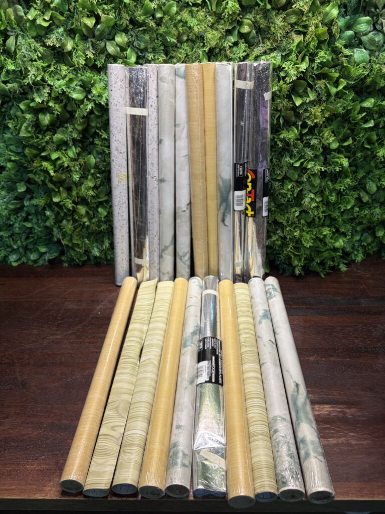 Lot of 20 Contact Adhesive / Decorative Rolls – Various Patterns, Sealed