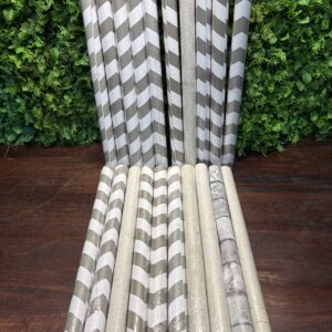 Lot of 20 Contact Adhesive Rolls — Assorted Grey/White Patterns