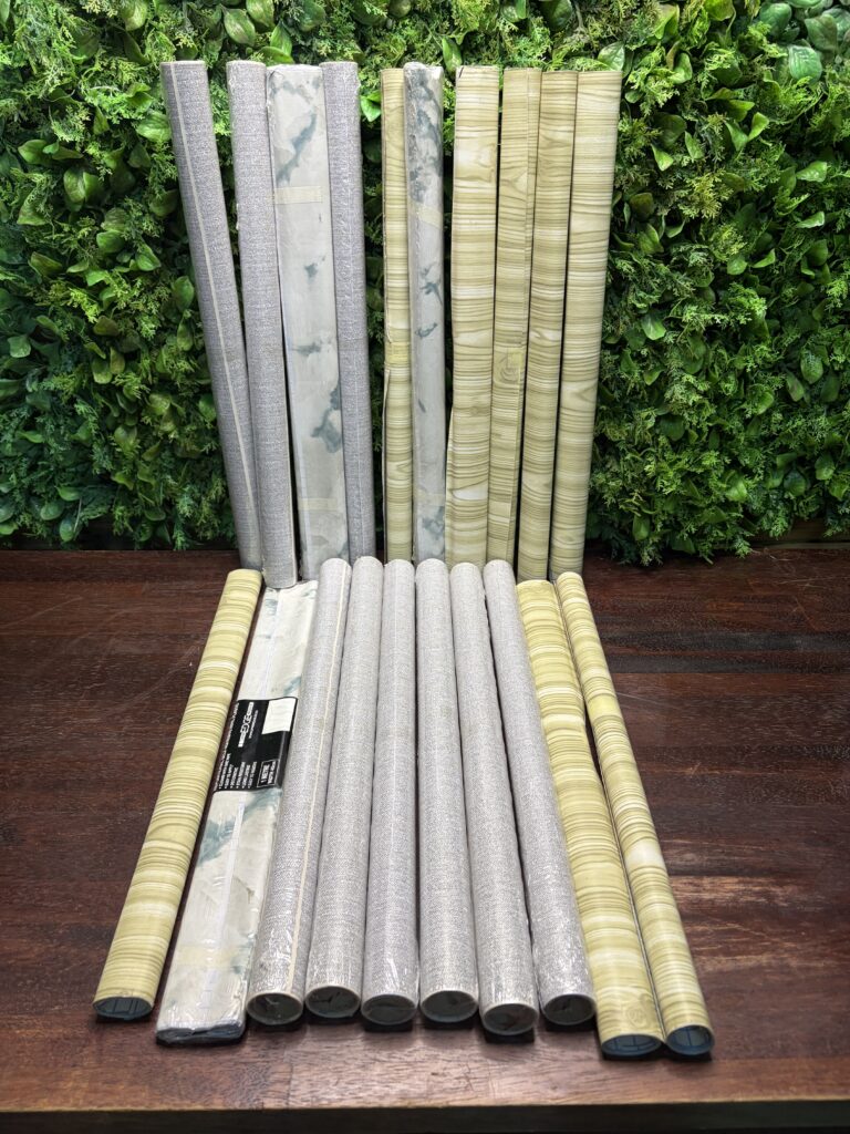 Bundle of 20 Rolls of Contact Adhesive / Contact Paper – Mixed Patterns