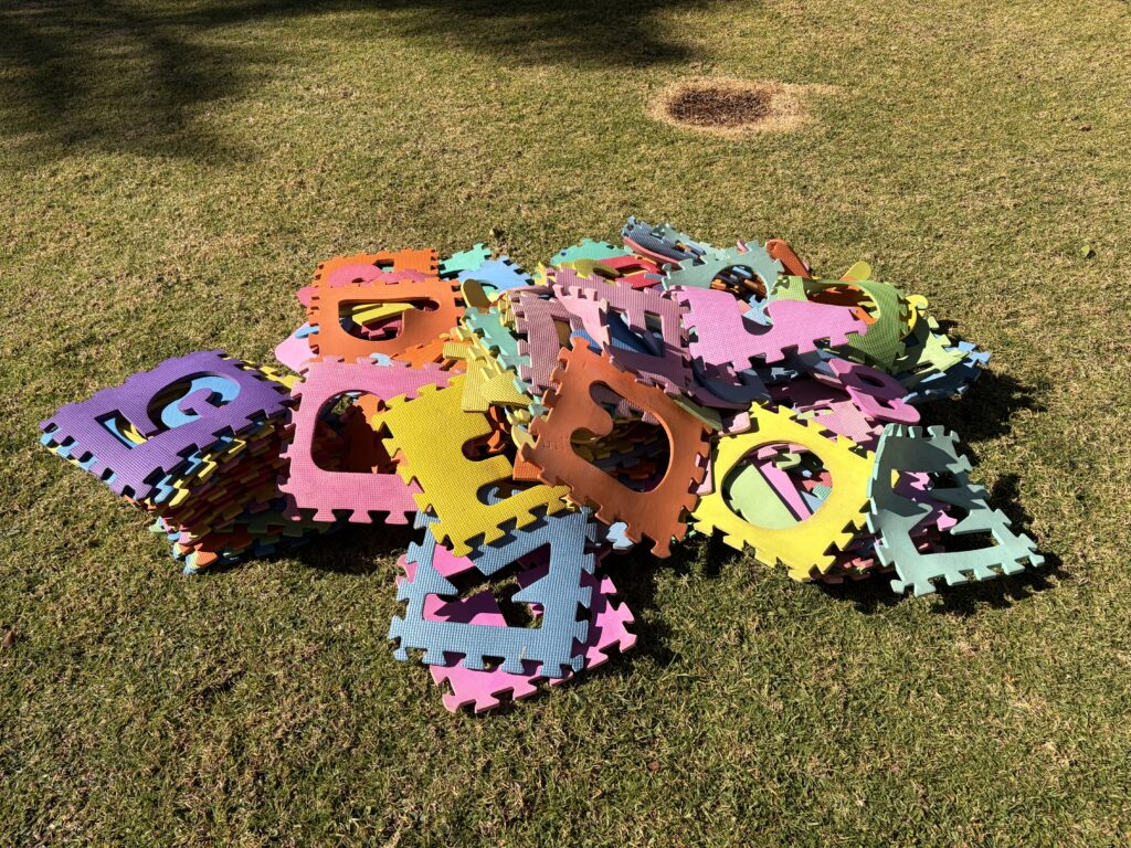 Large Mixed Lot of Interlocking Children’s Foam Play Mat Pieces — Approx 50–70pcs