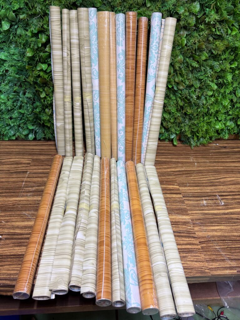 Bulk Lot of 22 Brand New Decorative Adhesive Vinyl/Wallpaper Rolls – Assorted Patterns