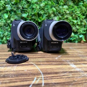 Pair of Sony Digital8 Camcorders – Precision CCD, 450x Digital Zoom (Untested, Sold As Is)
