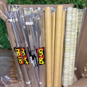 Bulk Lot of 50 Brand New On-Tad & Mixed Adhesive Decorative Vinyl Film Rolls