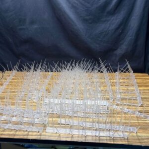 Bulk Lot of 29 Clear Plastic Anti-Bird/Pigeon Spike Strips