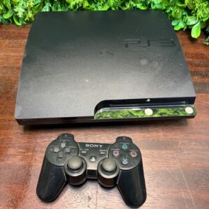 Sony PlayStation 3 Slim console with DualShock controller — Untested, cosmetic wear