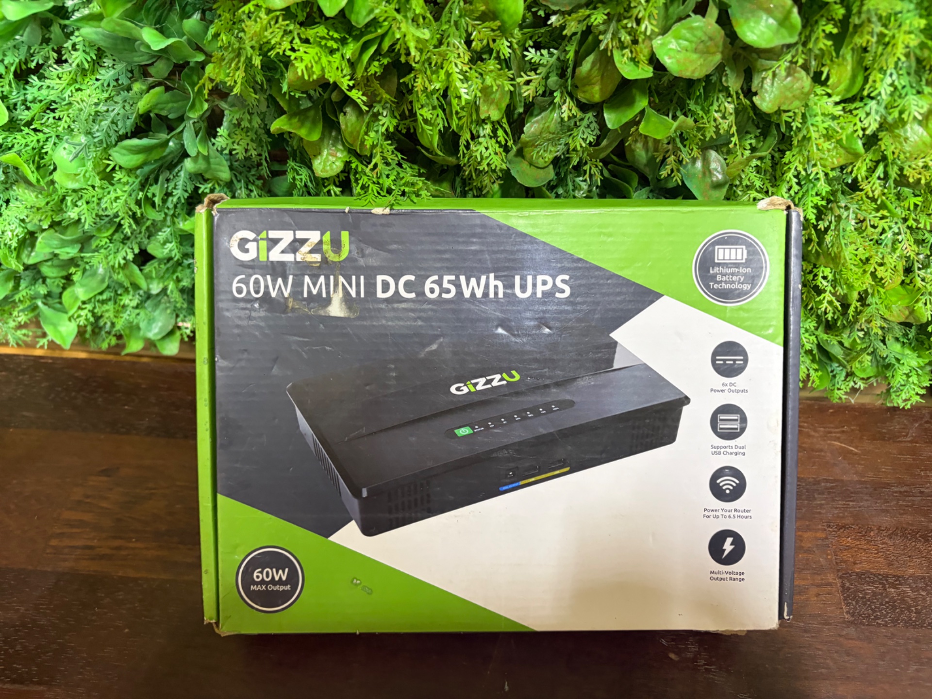 Gizzu 60W MINI DC 65Wh UPS — portable DC UPS (untested, in box)