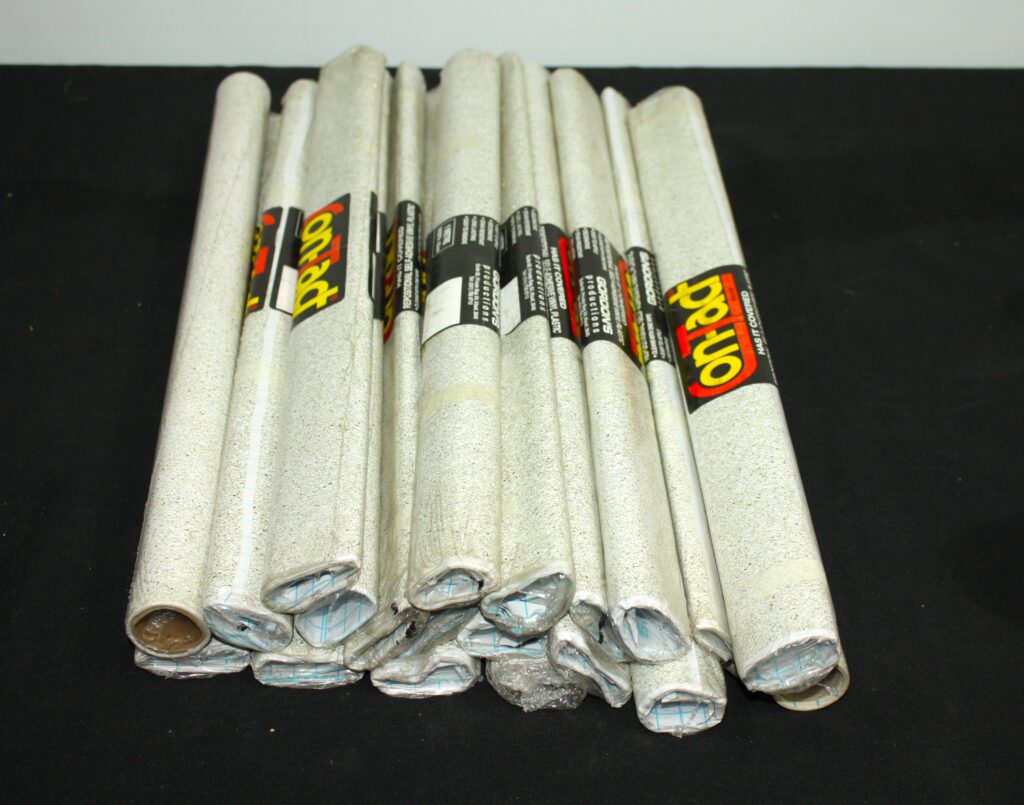 Lot of 20 Contact Adhesive Vinyl Wrap Rolls (Speckled Off-White/Cream Finish)