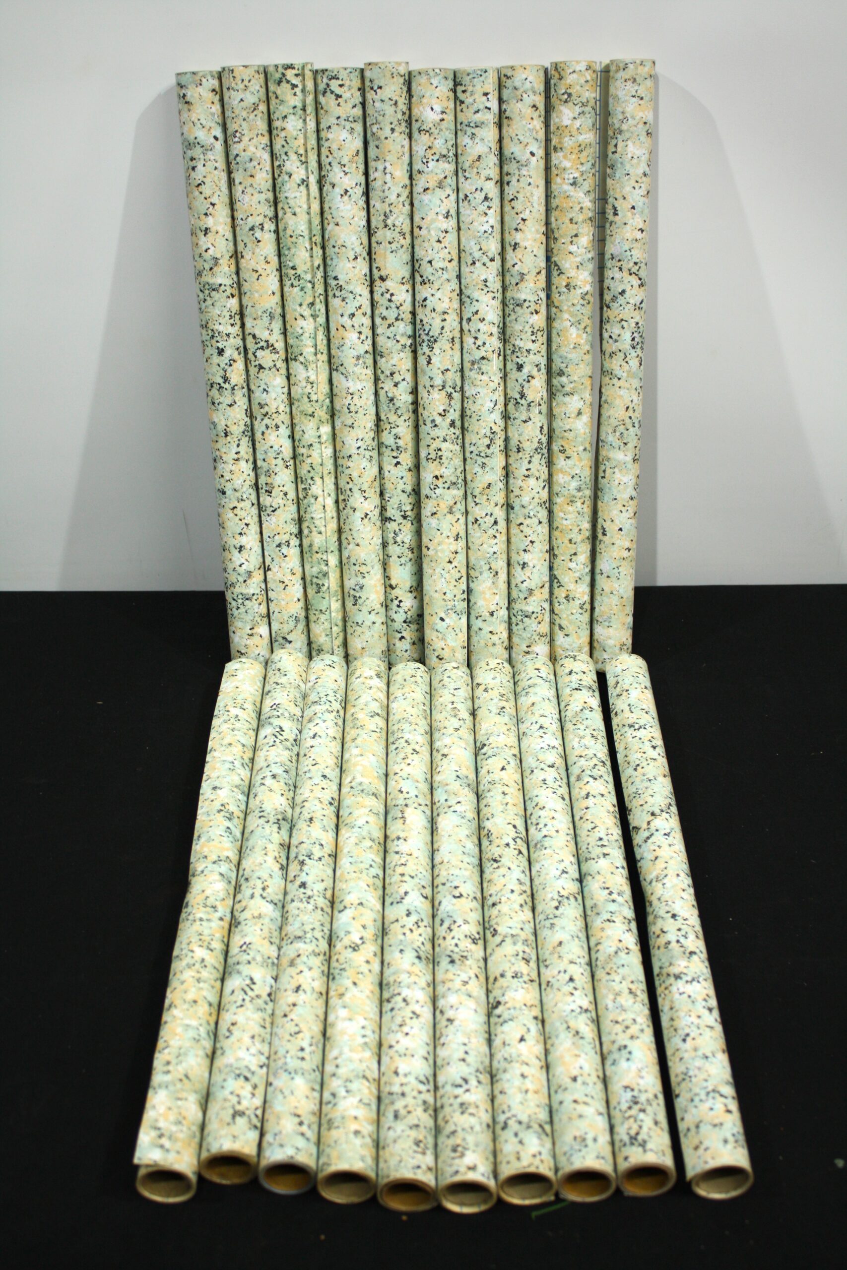 Lot of 20 Contact-Pattern Adhesive Vinyl Rolls (Speckled/Granite Finish)