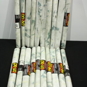 Lot of 20 Marble-Pattern Contact Adhesive Vinyl Rolls (450mm x 1000mm)