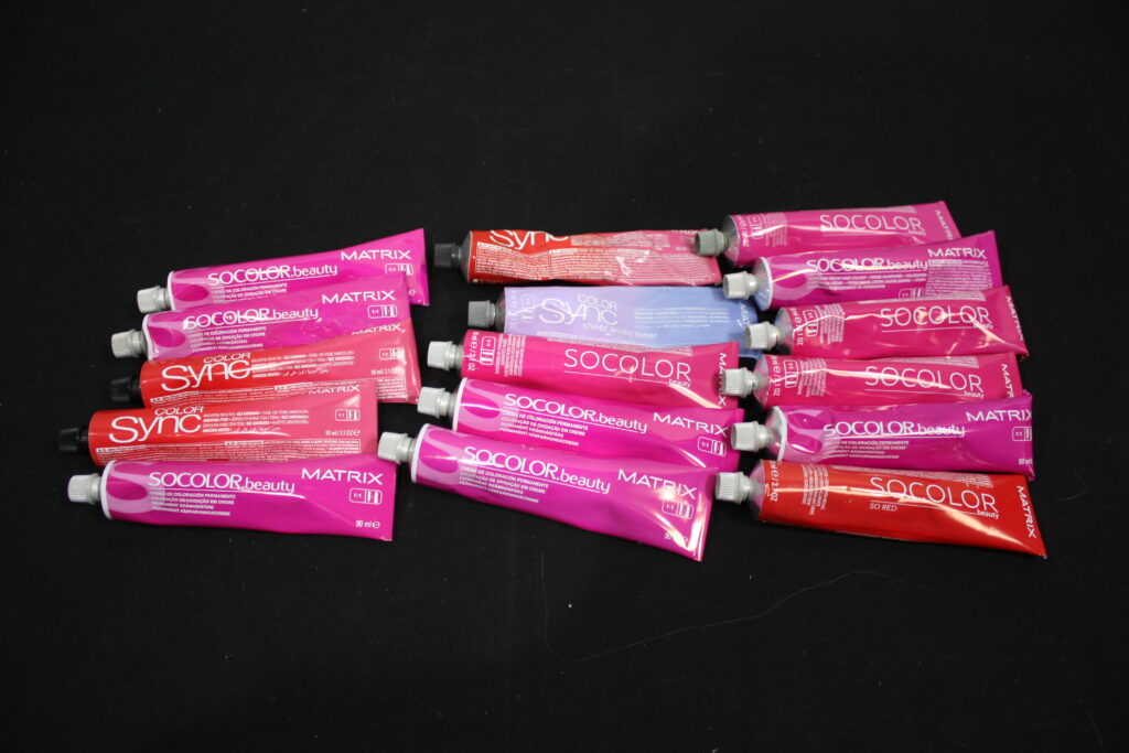 Bundle of 16 SoColor / Color Sync Hair Colour Tubes (various shades)